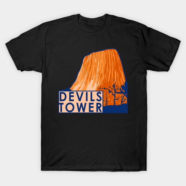 Devils Tower T-Shirt by zsonn